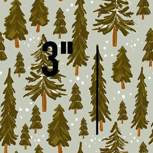 Indy Bloom Fabric Frosty and Bright Snowy Pines 04 – made-to-order custom fabric by the metre | Fabric by Missy Rose