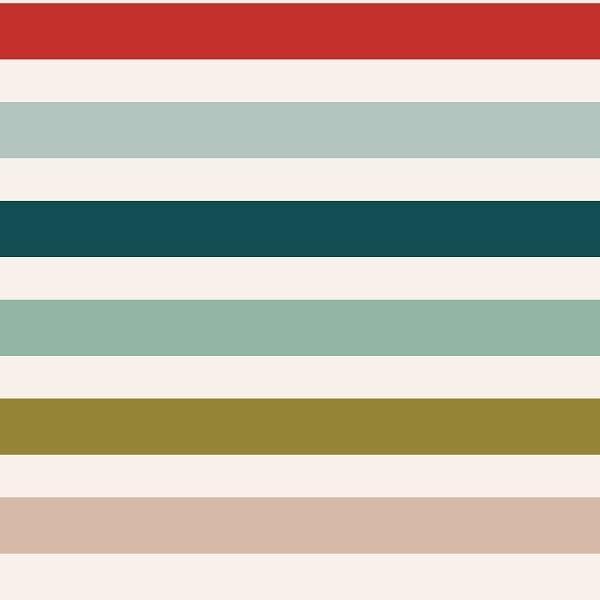 Indy Bloom Fabric Frosty and Bright Stripes 12 – premium custom printed fabric for sewing | Fabric by Missy Rose