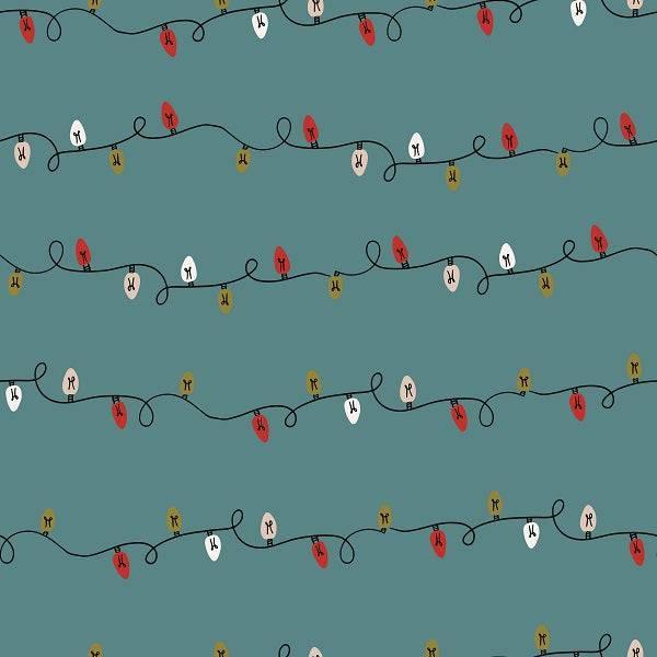Indy Bloom Fabric Frosty and Bright Tangled Lights 07 – premium custom printed fabric for sewing | Fabric by Missy Rose