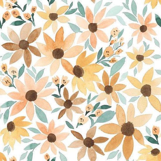 Load image into Gallery viewer, Indy Bloom Fabric - Golden Autumn - Amber Daisy 10 - Fabric by Missy Rose Pre-Order
