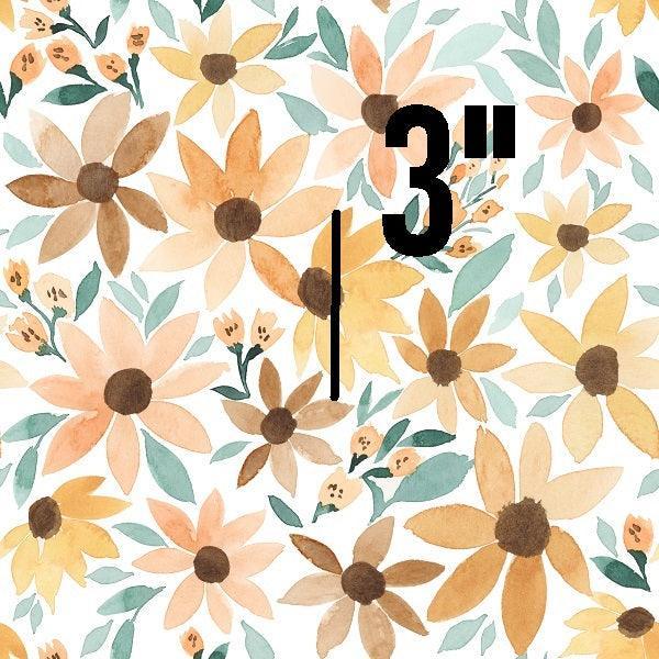 Indy Bloom Fabric Golden Autumn Amber Daisy 10 – Australian custom printed fabric pre-order | Fabric by Missy Rose