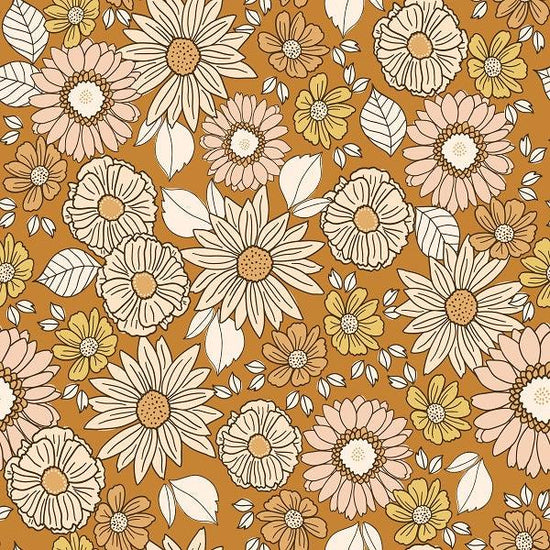 Indy Bloom Fabric - Golden Autumn - Floral 11 - Fabric by Missy Rose Pre-Order