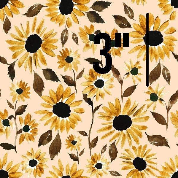 Indy Bloom Fabric Golden Autumn Sunset Sunflower 02 – premium custom printed fabric for sewing | Fabric by Missy Rose