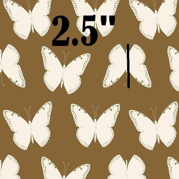 Indy Bloom Fabric Golden Girl Butterflies in Brown 08 – custom printed pre-order fabric Australia | Fabric by Missy Rose