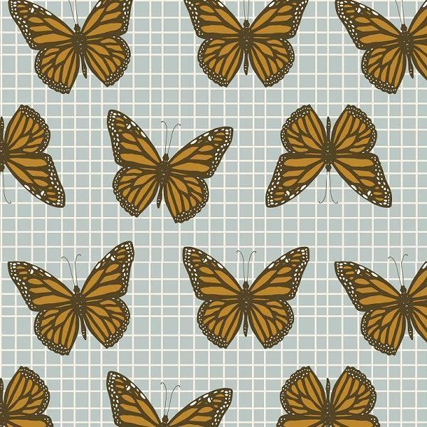 Indy Bloom Fabric Golden Girl Catching Butterflies 06 – made-to-order custom fabric by the metre | Fabric by Missy Rose
