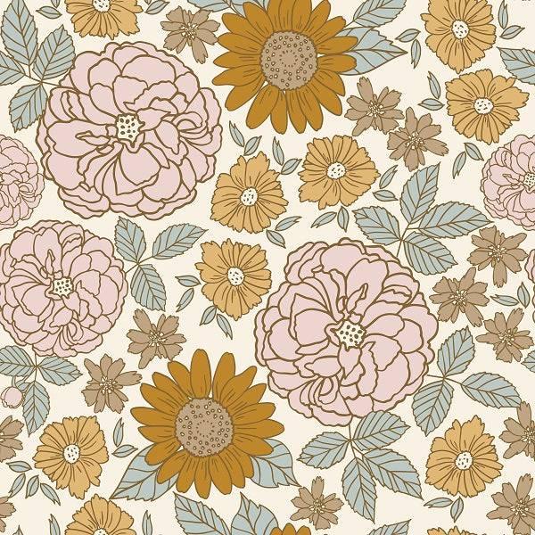 IB Golden Girl - Flowers 01 - Fabric by Missy Rose Pre-Order