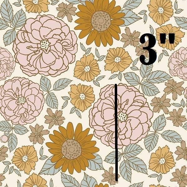 Indy Bloom Fabric Golden Girl Flowers 01 – pre-order designer fabric Australia | Fabric by Missy Rose