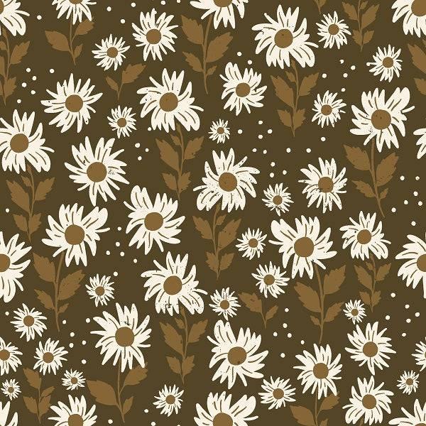 Load image into Gallery viewer, IB Golden Girl - Sunflowers in Chocolate 03 - Fabric by Missy Rose Pre-Order
