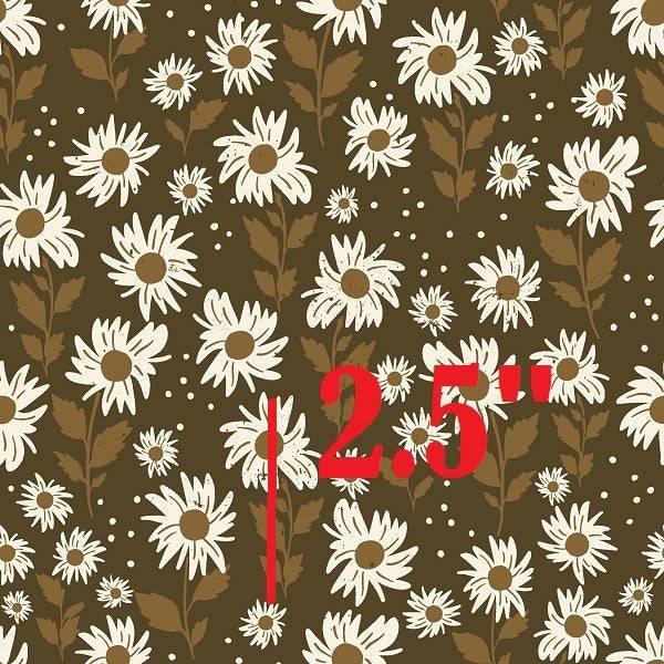 Indy Bloom Fabric Golden Girl Sunflowers in Chocolate 03 – custom printed pre-order fabric Australia | Fabric by Missy Rose
