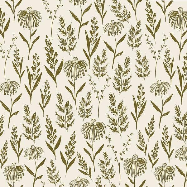 Indy Bloom Fabric - Grandmas Garden Farm Fresh Cream 12 – premium custom printed fabric for sewing | Fabric by Missy Rose