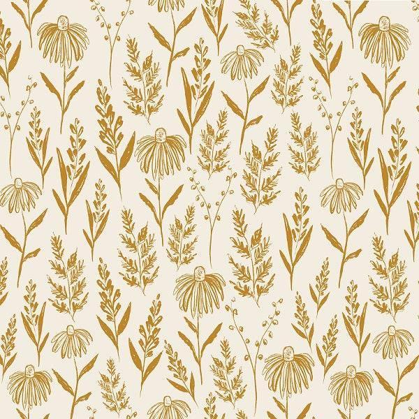 Indy Bloom Fabric - Grandmas Garden Farm Fresh Golden 13 – custom printed pre-order fabric Australia | Fabric by Missy Rose
