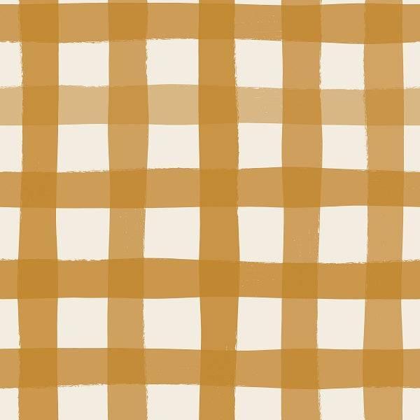 Indy Bloom Fabric - Grandmas Garden Gingham Golden 16 – Australian custom printed fabric pre-order | Fabric by Missy Rose