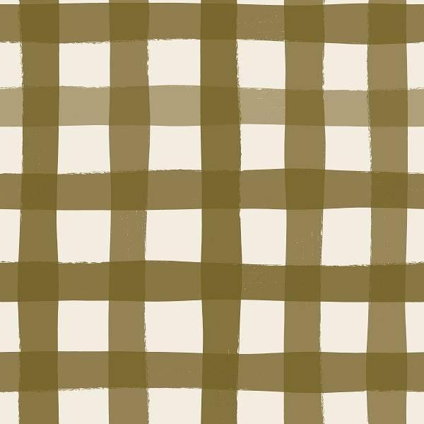 Indy Bloom Fabric - Grandmas Garden Gingham Olive 17 – made-to-order custom fabric by the metre | Fabric by Missy Rose