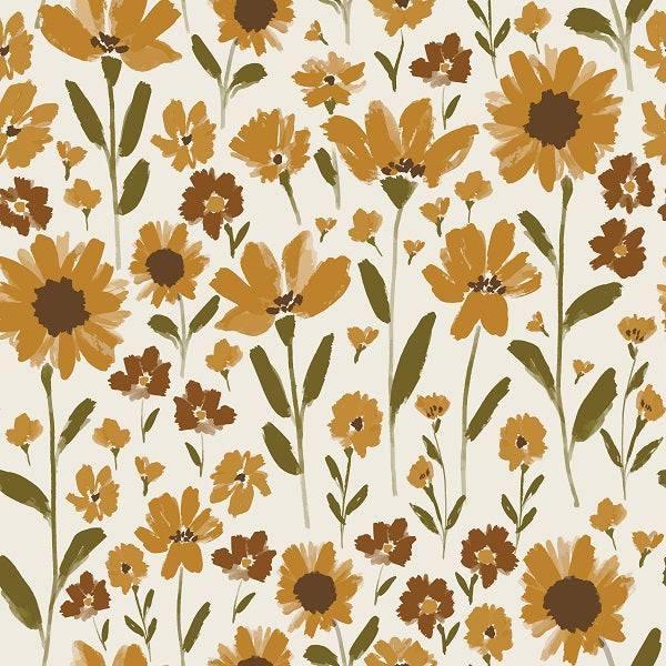Indy Bloom Fabric - Grandmas Garden Golden Garden 04 – custom printed pre-order fabric Australia | Fabric by Missy Rose