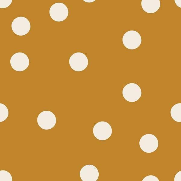 Indy Bloom Fabric - Grandmas Garden Golden Polka 18 – custom printed pre-order fabric Australia | Fabric by Missy Rose
