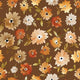 Indy Bloom Fabric - - Grandmas Garden - Mums in Chocolate 10