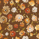 Indy Bloom Fabric - Grandmas Garden - Mums in Chocolate 10