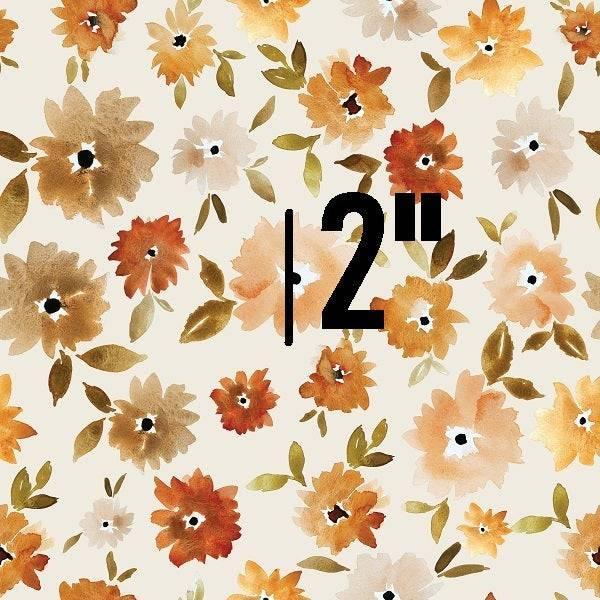 Indy Bloom Fabric - Grandmas Garden Mums in Cream 07 – custom printed pre-order fabric Australia | Fabric by Missy Rose