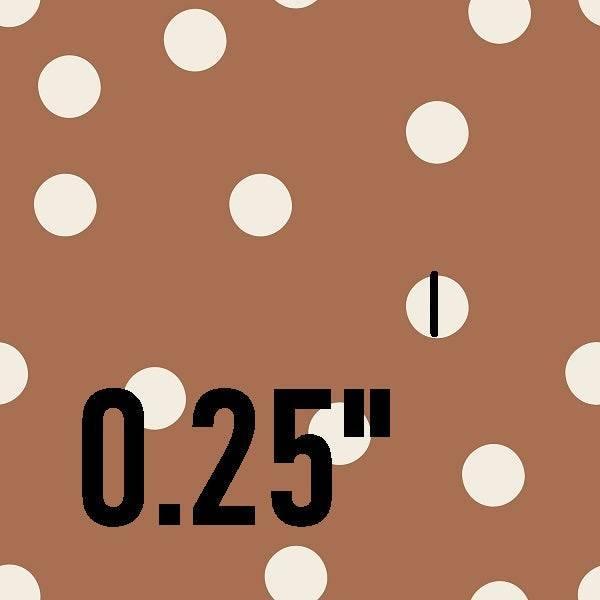 Indy Bloom Fabric - Grandmas Garden Rust Polka 20 – pre-order designer fabric Australia | Fabric by Missy Rose