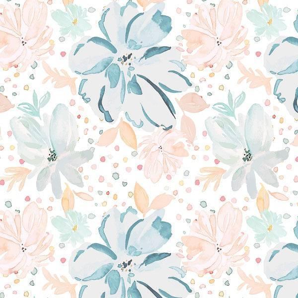 Indy Bloom Fabric Gumdrop Florals Layla 01 – custom printed pre-order fabric Australia | Fabric by Missy Rose