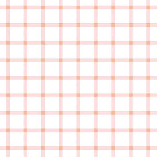 IB Gumdrop Florals - Pink Gingham 04 - Fabric by Missy Rose Pre-Order