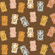 Indy Bloom Fabric - Hocus Pocus - Bears Chocolate 12