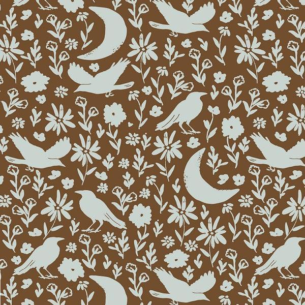 Indy Bloom Fabric Hocus Pocus Crop Field in Chocolate 09 – premium custom printed fabric for sewing | Fabric by Missy Rose