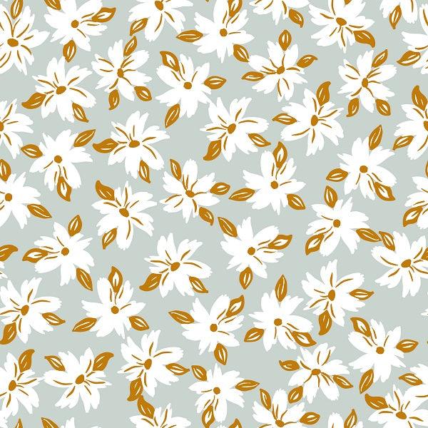 Indy Bloom Fabric - Hocus Pocus - Fog Floral 04 - Fabric by Missy Rose Pre-Order