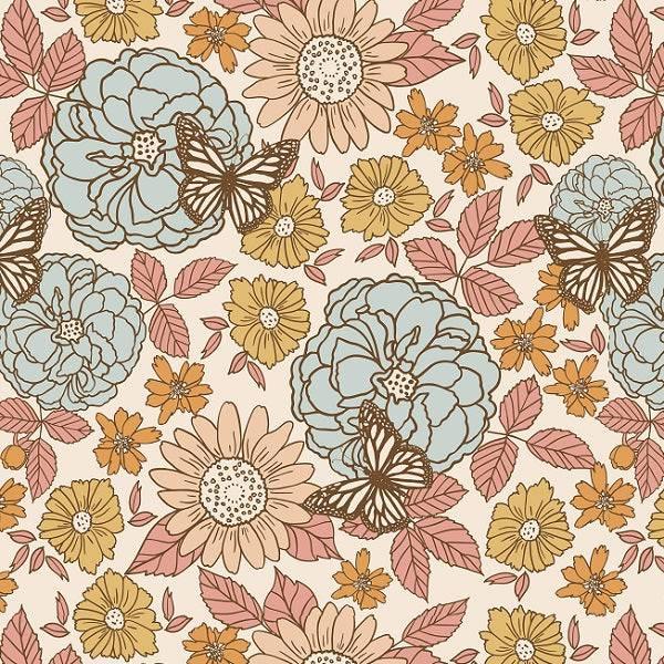 Watercolour Florals by Indy Bloom | Fabric by Missy Rose Pre-Order