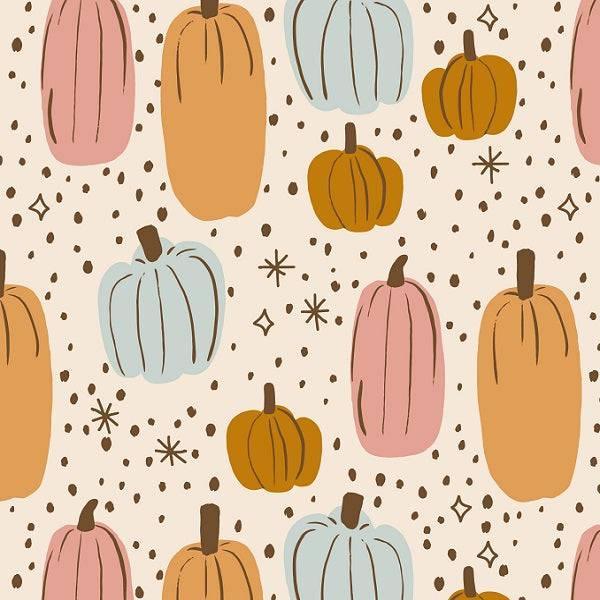 Indy Bloom Fabric Hocus Pocus Pumpkins in Magic 11 – made-to-order custom fabric by the metre | Fabric by Missy Rose