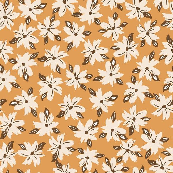 Load image into Gallery viewer, Indy Bloom Fabric - Hocus Pocus - Pumpkin Floral 03 - Fabric by Missy Rose Pre-Order
