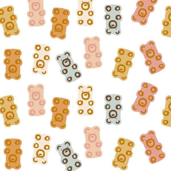 Indy Bloom Fabric Hocus Pocus Bears in White 13 – pre-order designer fabric Australia | Fabric by Missy Rose