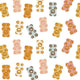 Indy Bloom Fabric - Hocus Pocus - Bears in White 13