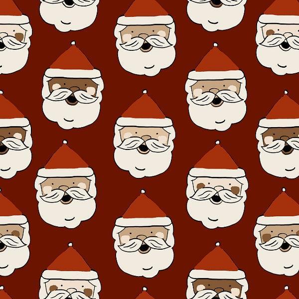 Indy Bloom Fabric Holly Jolly Crimson 04 – made-to-order custom fabric by the metre | Fabric by Missy Rose