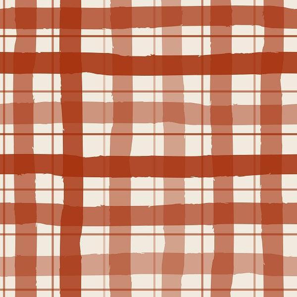 Indy Bloom Fabric Holly Jolly Gingham in Crimson 13 – premium custom printed fabric for sewing | Fabric by Missy Rose