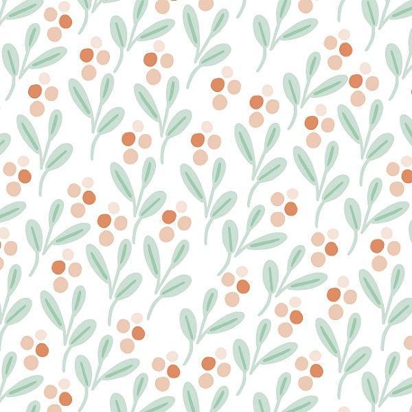 Indy Bloom Fabric Holly Jolly Pink Berry 06 – custom printed pre-order fabric Australia | Fabric by Missy Rose