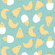Indy Bloom Fabric - Hunny Bunny - Chickies Teal 07