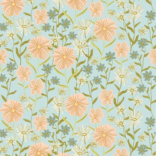 Indy Bloom Fabric Hunny Bunny Spring Garden 01 – custom printed pre-order fabric Australia | Fabric by Missy Rose