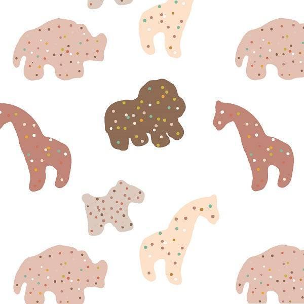 Indy Bloom Fabric Infatuated Valentine Cookie in white 10 – premium custom printed fabric for sewing | Fabric by Missy Rose