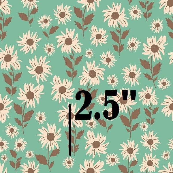Indy Bloom Fabric Infatuated Valentine Daisy fields in Teal 02 – Fabric by Missy Rose