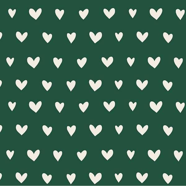 Indy Bloom Fabric Juliet Florals Forest Hearts 06 – custom printed pre-order fabric Australia | Fabric by Missy Rose