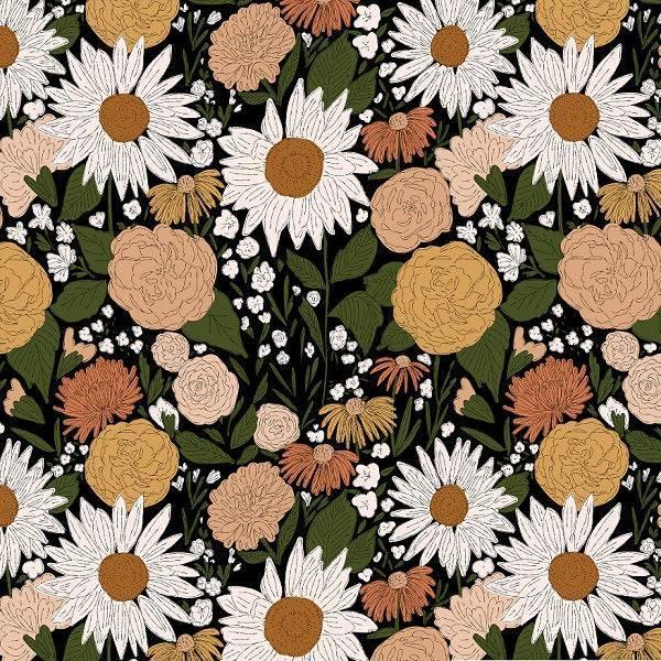 Indy Bloom Fabric Juliet Florals Midnight 12 – pre-order designer fabric Australia | Fabric by Missy Rose