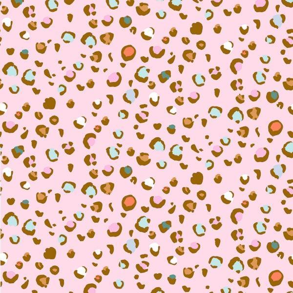 Indy Bloom Fabric Laguna Summer Cheetah in Bubblegum 08 – premium custom printed fabric for sewing | Fabric by Missy Rose
