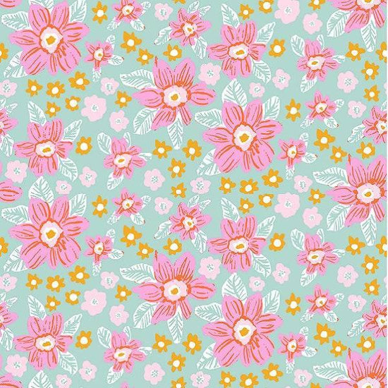 Indy Bloom Fabric - Laguna Summer - Malibu Floral 01 - Fabric by Missy Rose Pre-Order