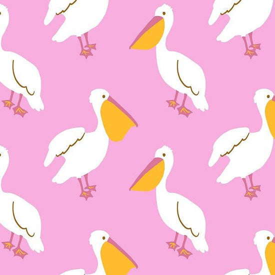 Indy Bloom Fabric - Laguna Summer - Pelicans in Pink 16 - Fabric by Missy Rose Pre-Order
