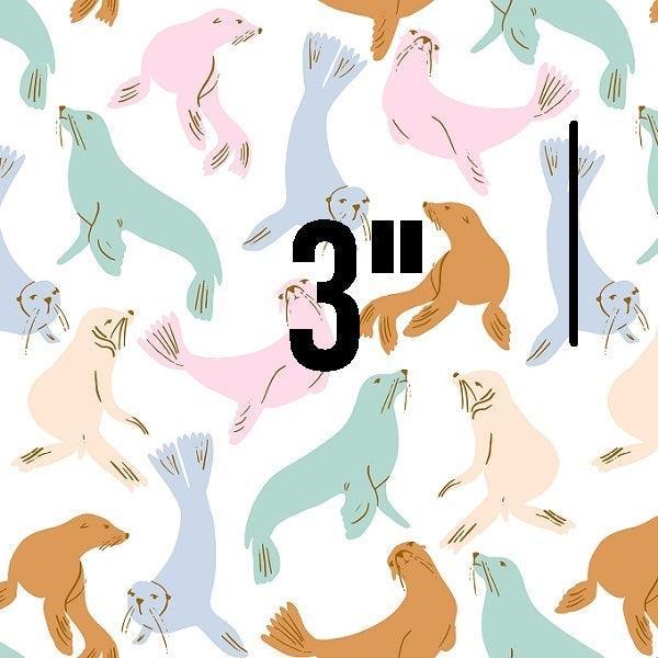Indy Bloom Fabric Laguna Summer Sea Lions Pastel 03 – pre-order designer fabric Australia | Fabric by Missy Rose