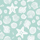 Indy Bloom Fabric - Laguna Summer - Sea Shells In Green 11