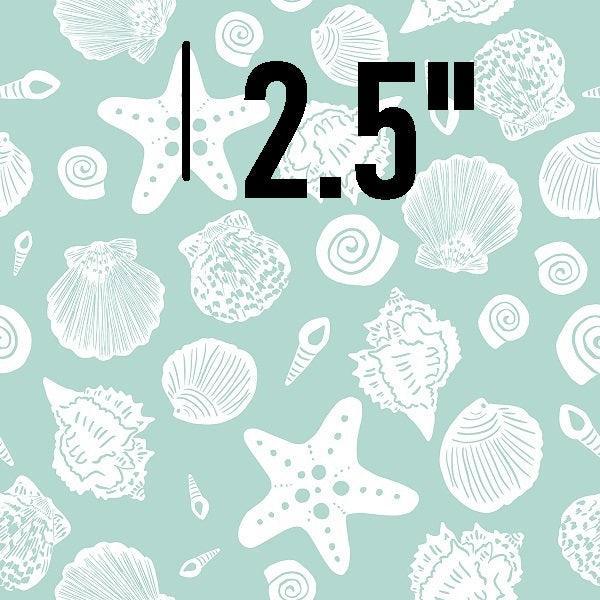 Indy Bloom Fabric Laguna Summer Sea Shells In Green 11 – made-to-order custom fabric by the metre | Fabric by Missy Rose