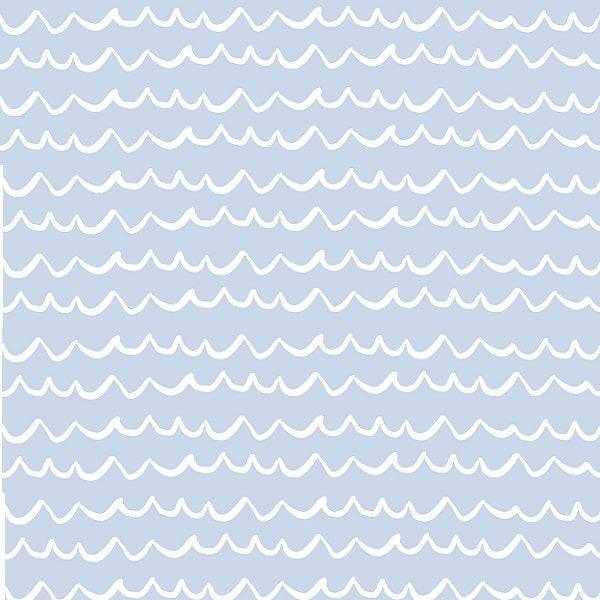 Indy Bloom Fabric - Laguna Summer - Sea Waves In Periwinkle 14 - Fabric by Missy Rose Pre-Order