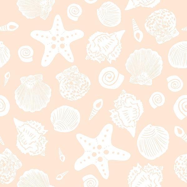 Indy Bloom Fabric Laguna Summer Sea Shells in Sandy 12 – Australian custom printed fabric pre-order | Fabric by Missy Rose